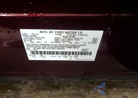 2018 Lincoln Mkx Reserve z USA, uszkodzony, nr VIN 2LMPJ6LRXJBL38465